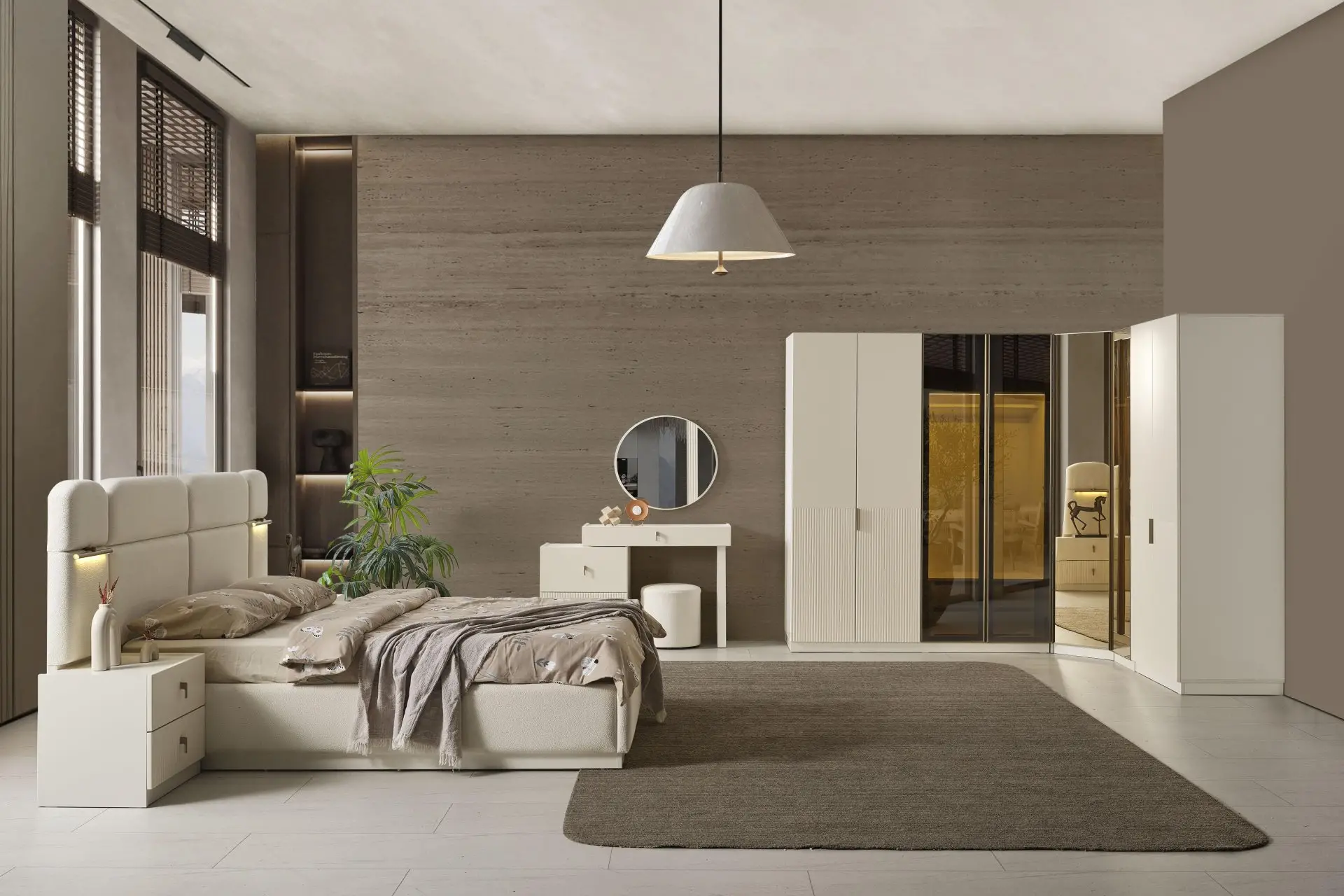 ROZA KÖŞE * MDF DOLAP 8 KAPAK ÖLÇÜSÜ 245*205