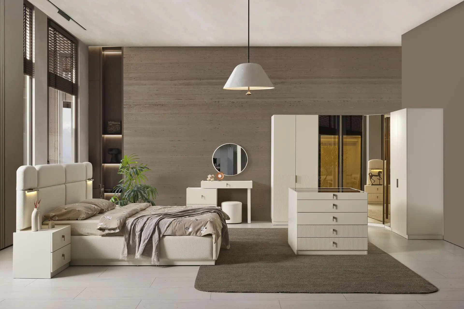 ROZA KÖŞE * MDF DOLAP 8 KAPAK ÖLÇÜSÜ 245*205