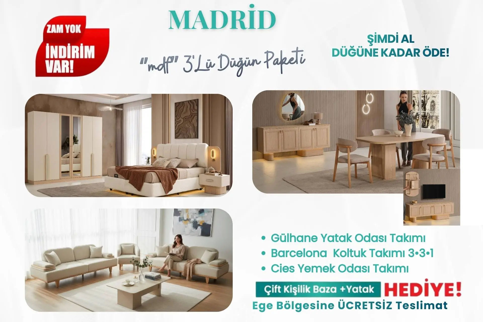 MADRİD DÜĞÜN PAKETİ *MDF