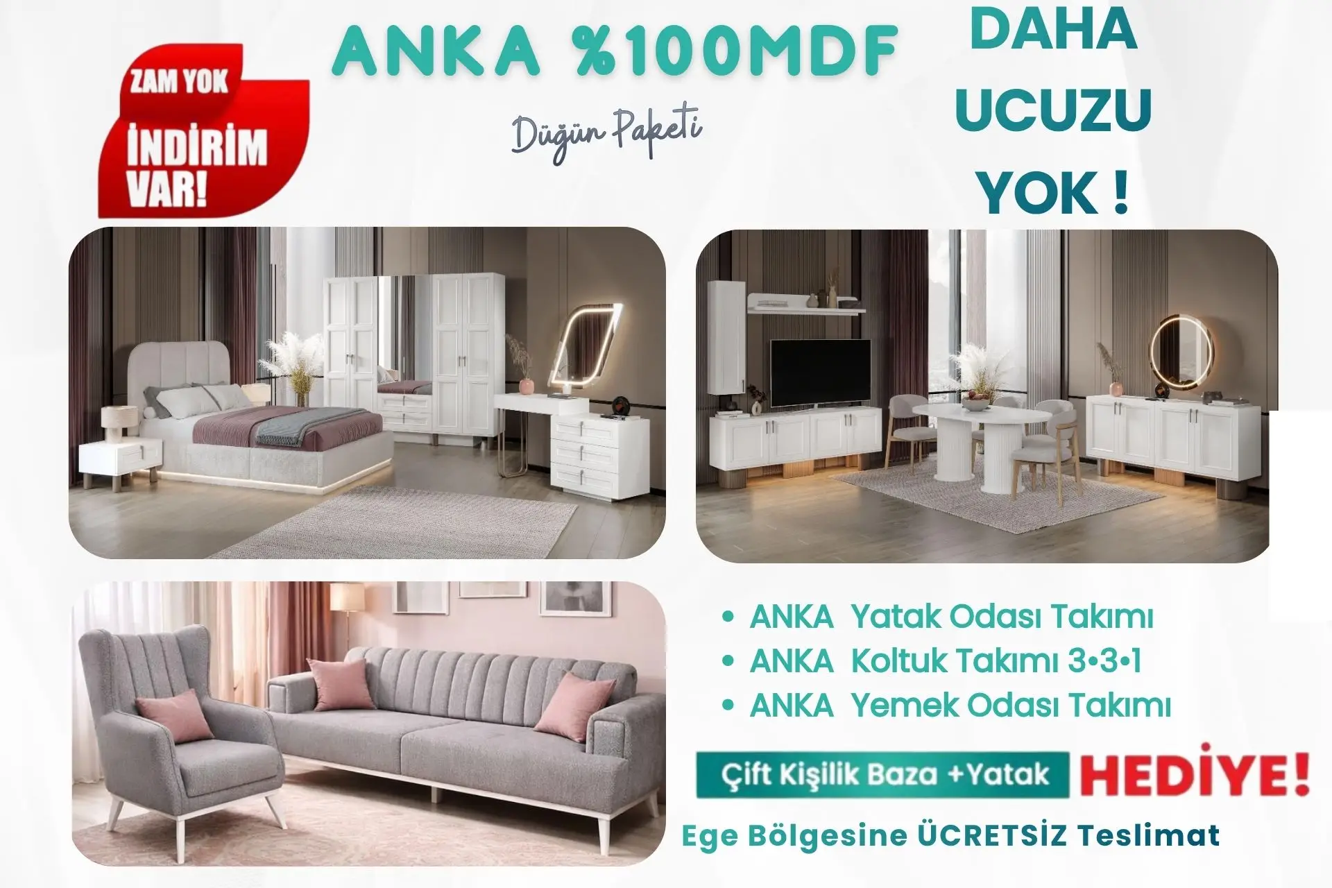 ANKA DÜĞÜN PAKETİ *MDF