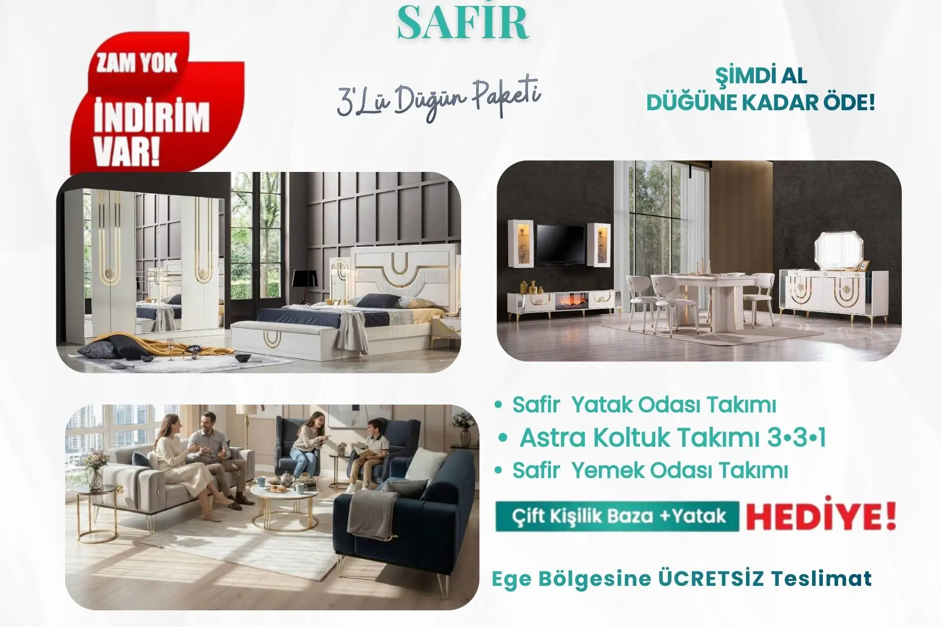 SAFİR DÜĞÜN PAKETİ *MDF