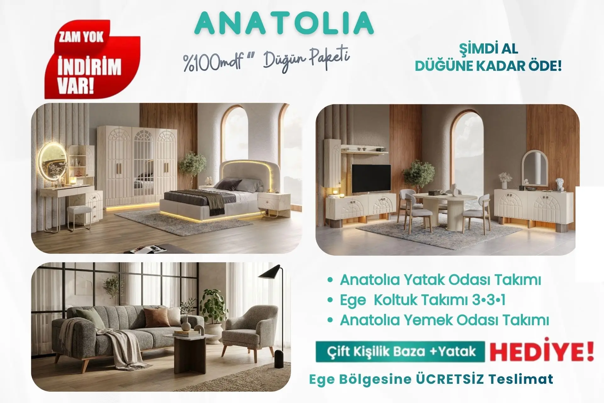 Anatolia Düğün Paketi**İNDİRİMLİ PAKET 