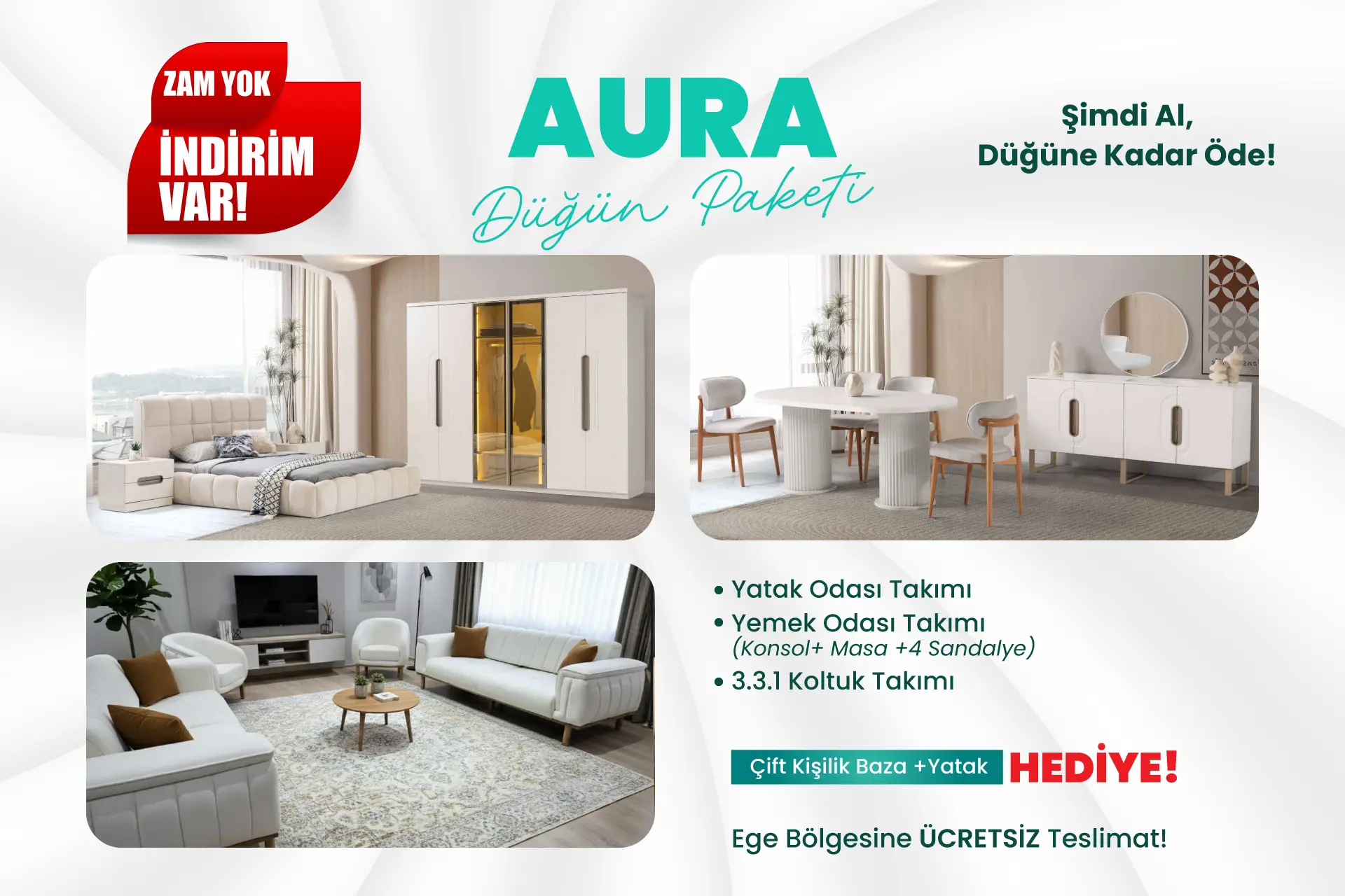 Aura Düğün Paketi *MDF