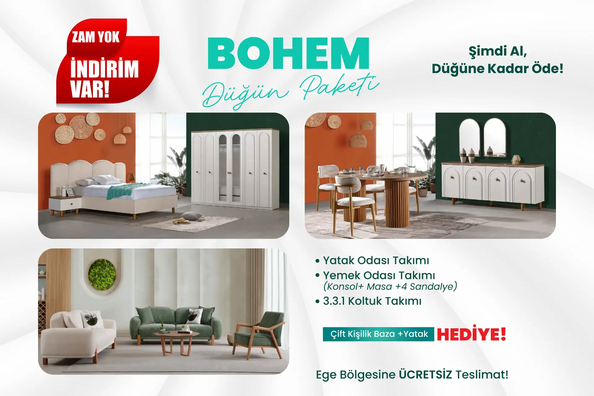 LUX  Bohem Düğün Paketi**TEŞHİRDEN SON PAKET