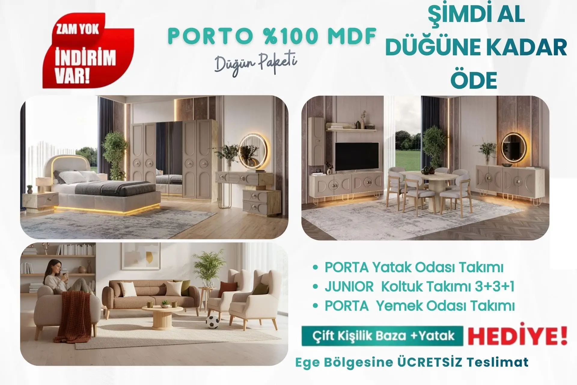 PORTO DÜĞÜN PAKETİ *MDF