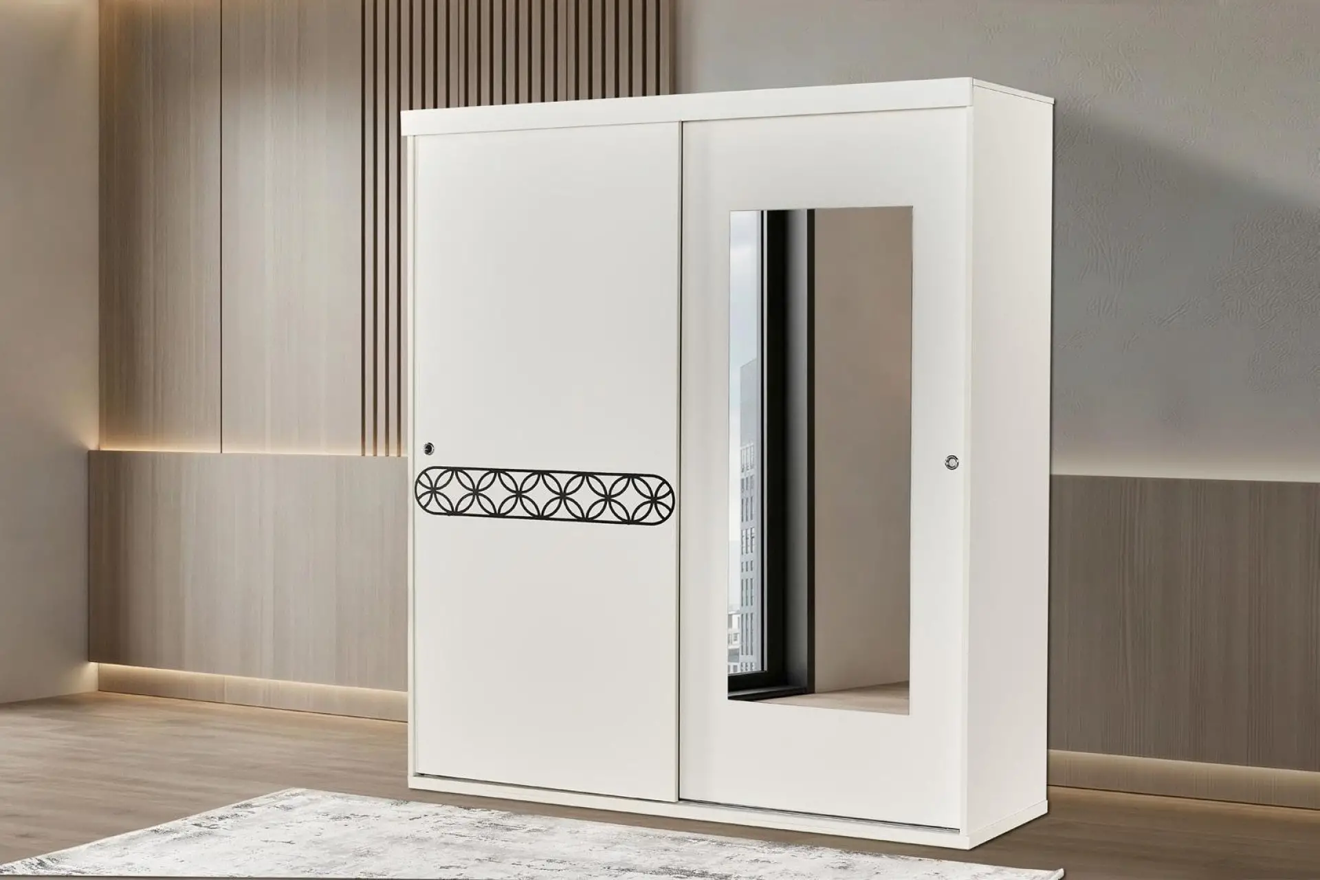 EKO 160 CM SÜRGÜLÜ DOLAP*İNDİRİMLİ ÜRÜN 