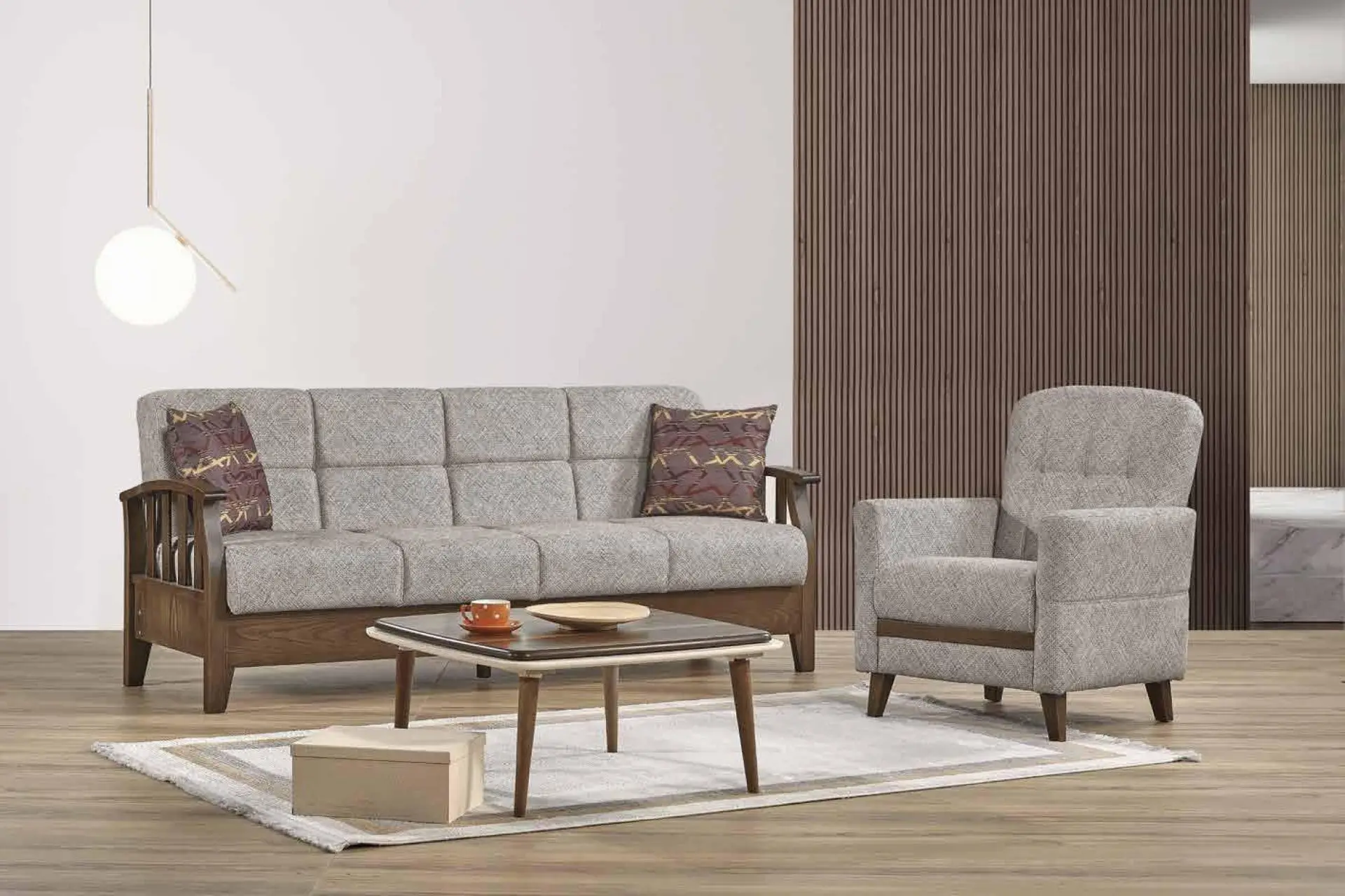 **İSKANDİNAV  KOLTUK TAKIMI** YENİ